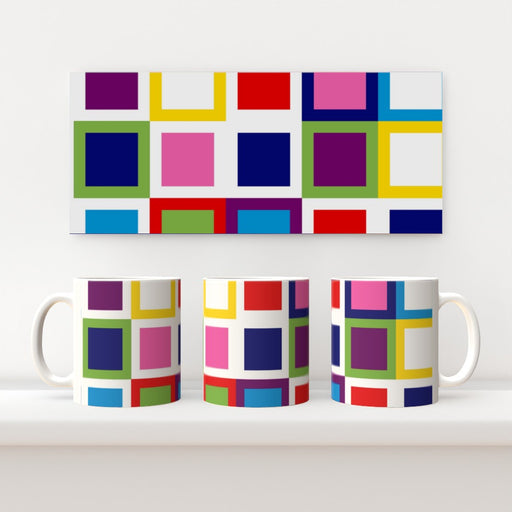 11oz Ceramic Mug - Abstract Blocks 2 - printonitshop