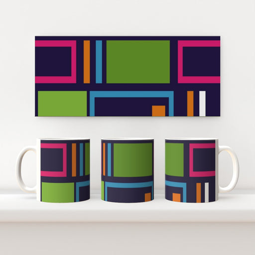 11oz Ceramic Mug - Abstract Blocks - printonitshop