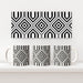 11oz Ceramic Mug - Black and White Structure - printonitshop