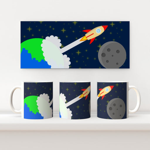 11oz Ceramic Mug - Blast Off - printonitshop