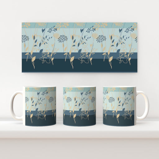 11oz Ceramic Mug - Delicate Flowers - printonitshop