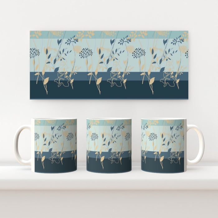 11oz Ceramic Mug - Delicate Flowers - printonitshop