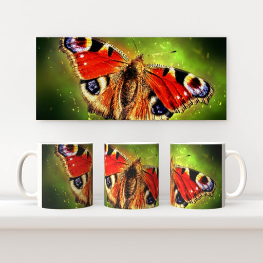 11oz Ceramic Mug - Digital Butterfly - printonitshop