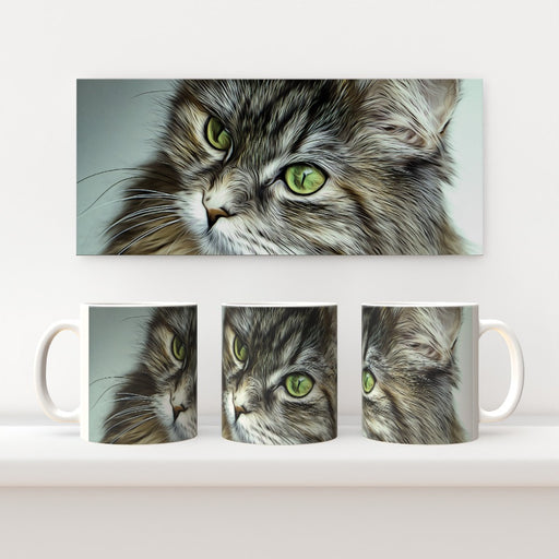 11oz Ceramic Mug - Digital Kitten - printonitshop