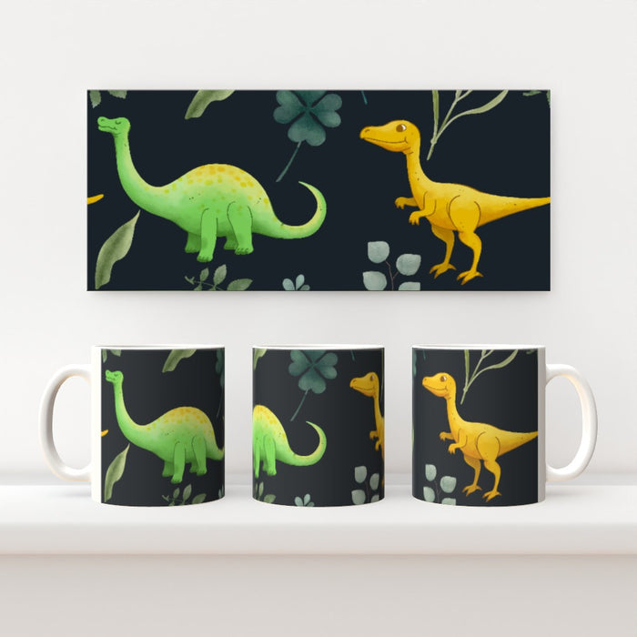 11oz Ceramic Mug - Dino Dark - printonitshop