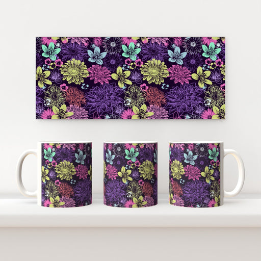 11oz Ceramic Mug - Flowers - printonitshop