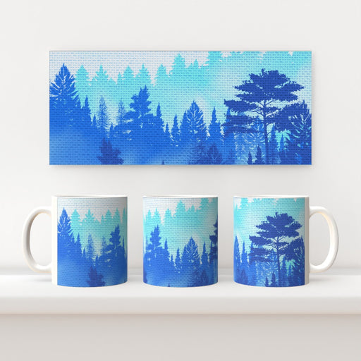 11oz Ceramic Mug - Forrest Blue - printonitshop