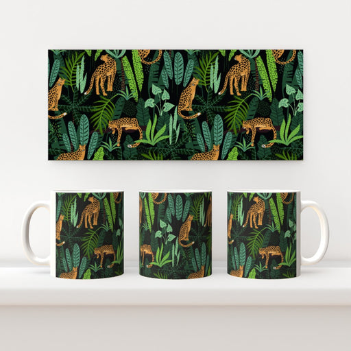 11oz Ceramic Mug - Leopard Jungle - printonitshop