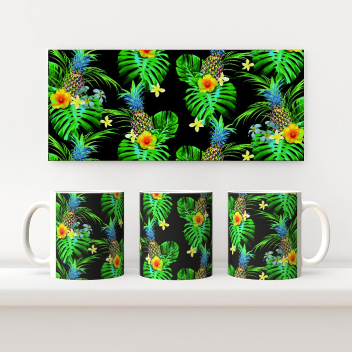 11oz Ceramic Mug - Tropical Black - printonitshop