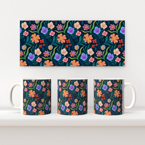 11oz Ceramic Mug - Very Floral - printonitshop