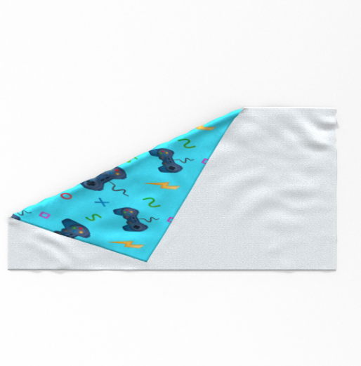 Towel - Pale Blue Gaming - Print On It