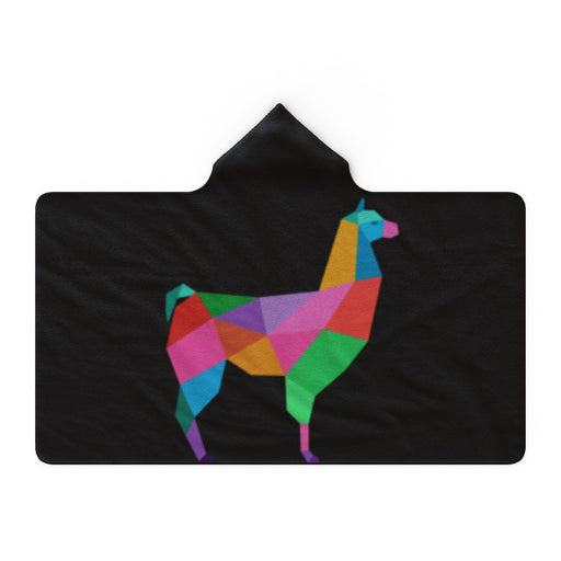 Hooded Towel - Geometric Lama - printonitshop