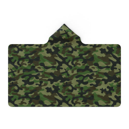 Hooded Towel - Camo Green - printonitshop