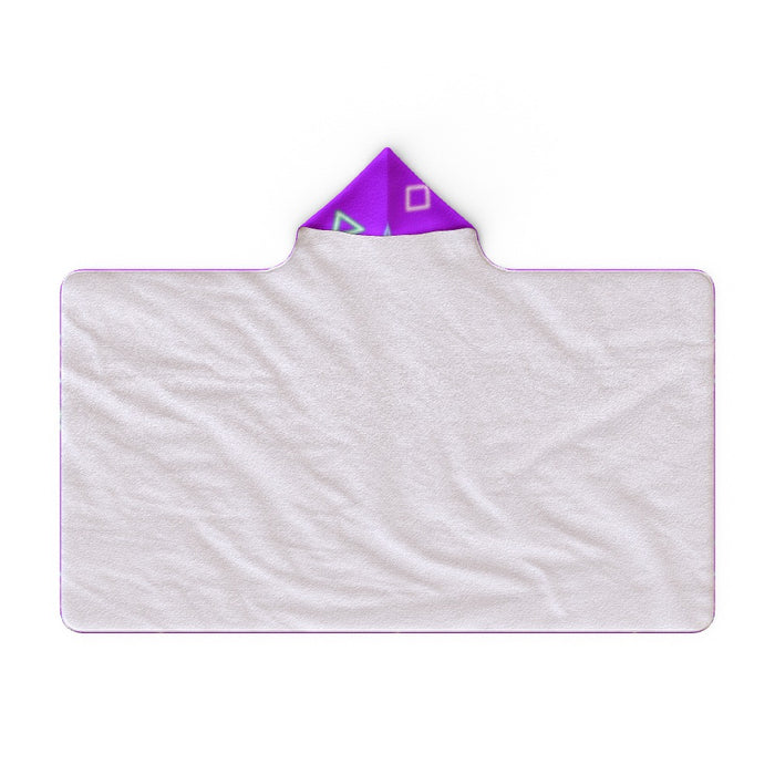 Hooded Towel - Gaming Neon Purple - printonitshop