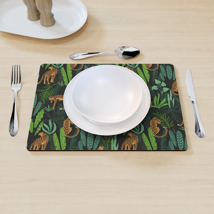 Placemat - Leopard and Jungle - printonitshop