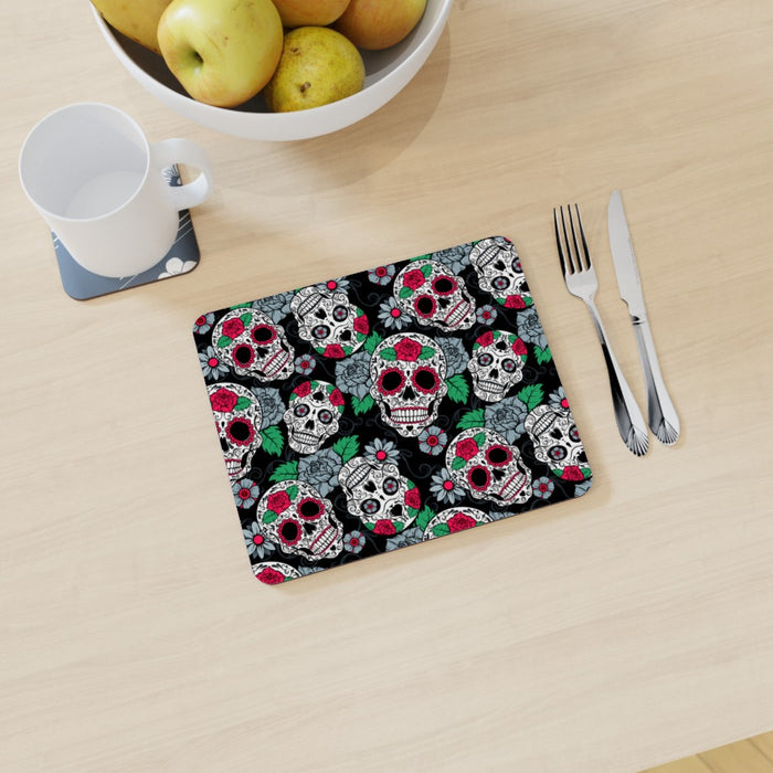 Placemat - Skulls and Roses - printonitshop