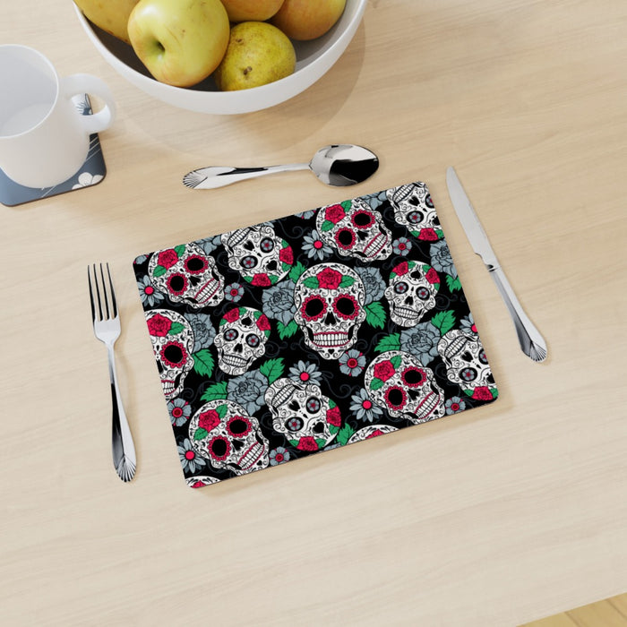 Placemat - Skulls and Roses - printonitshop