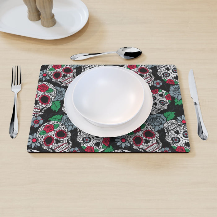 Placemat - Skulls and Roses - printonitshop