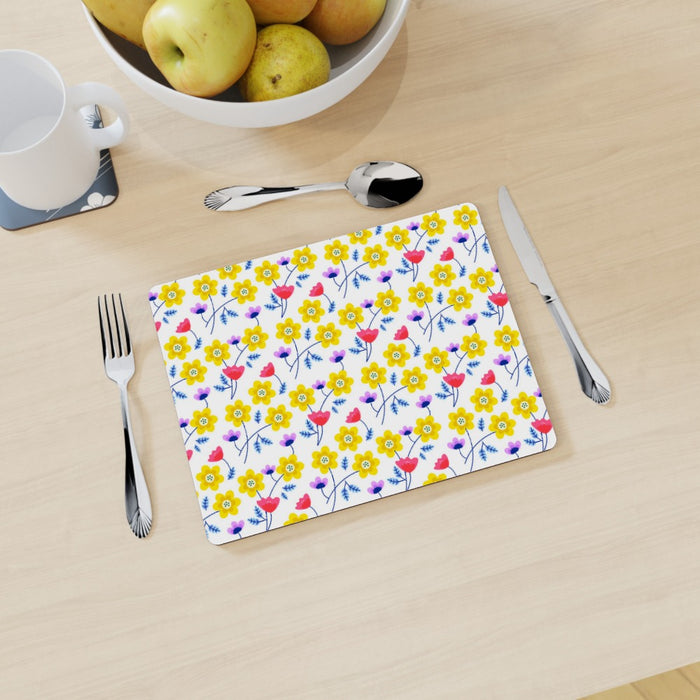 Placemats - Yellow Flowers - printonitshop