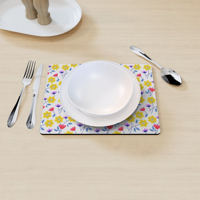 Placemats - Yellow Flowers - printonitshop