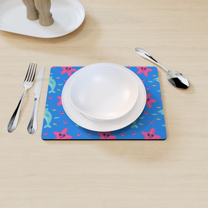 Placemat - Dolphin and Starfish Blue - printonitshop