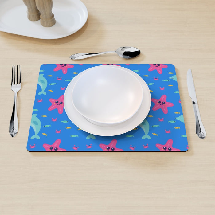 Placemat - Dolphin and Starfish Blue - printonitshop