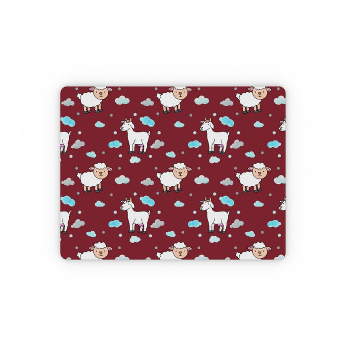 Placemat - Goat Sheep Burgundy - printonitshop