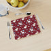 Placemat - Goat Sheep Burgundy - printonitshop