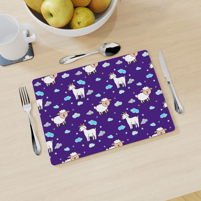 Placemat - Goat Sheep Purple - printonitshop