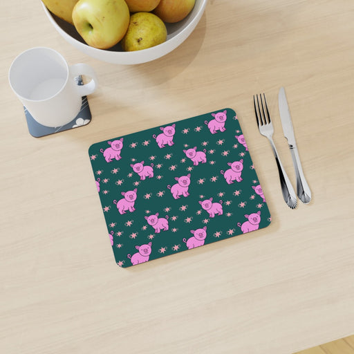 Placemat - Pigs Green - printonitshop