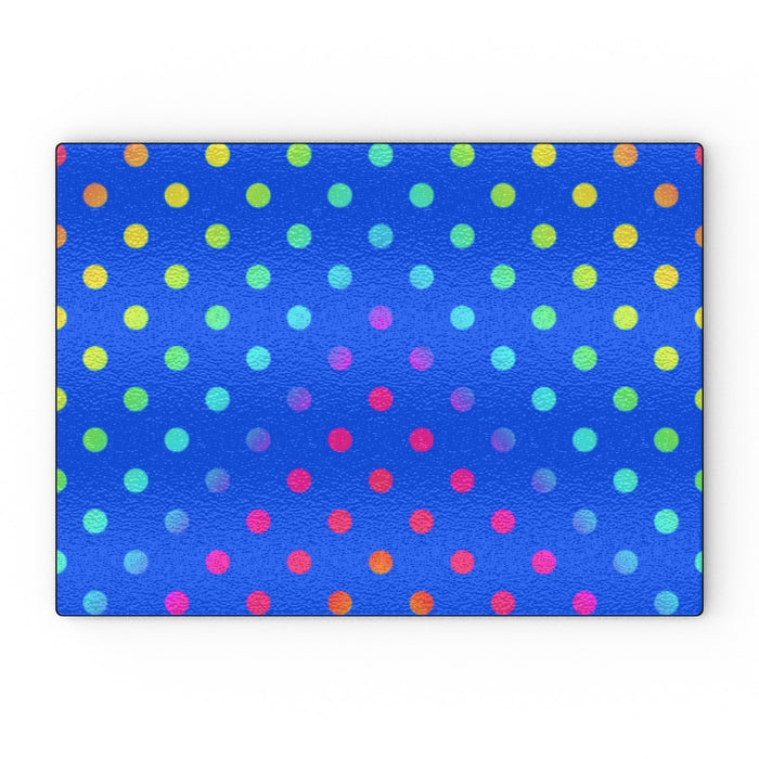 Glass Chopping Board - Dotty - printonitshop