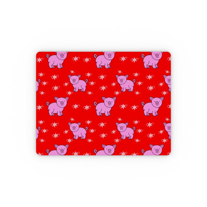 Placemat - Pigs Red - printonitshop