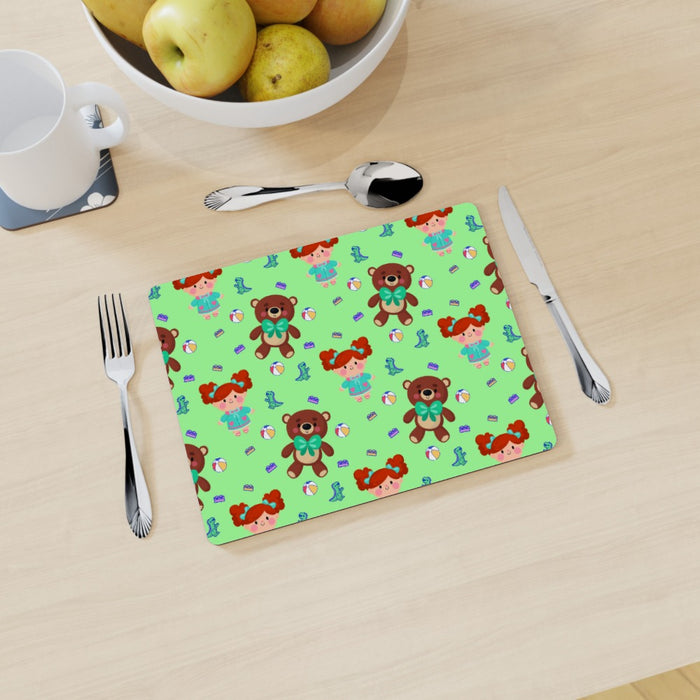 Placemat - Toys Green - printonitshop