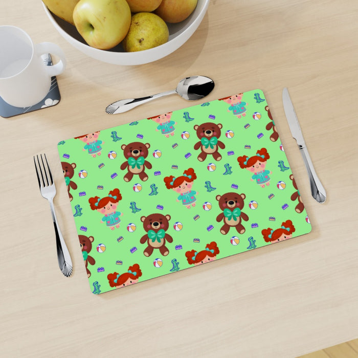 Placemat - Toys Green - printonitshop