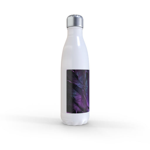 Steel Bottles - Purple Feathers - printonitshop