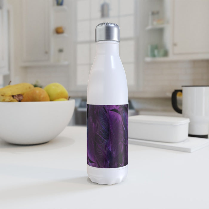 Steel Bottles - Purple Feathers - printonitshop