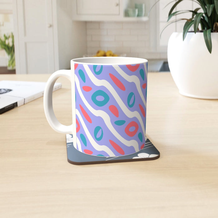 11oz Ceramic Mug - Pattern Violet - printonitshop