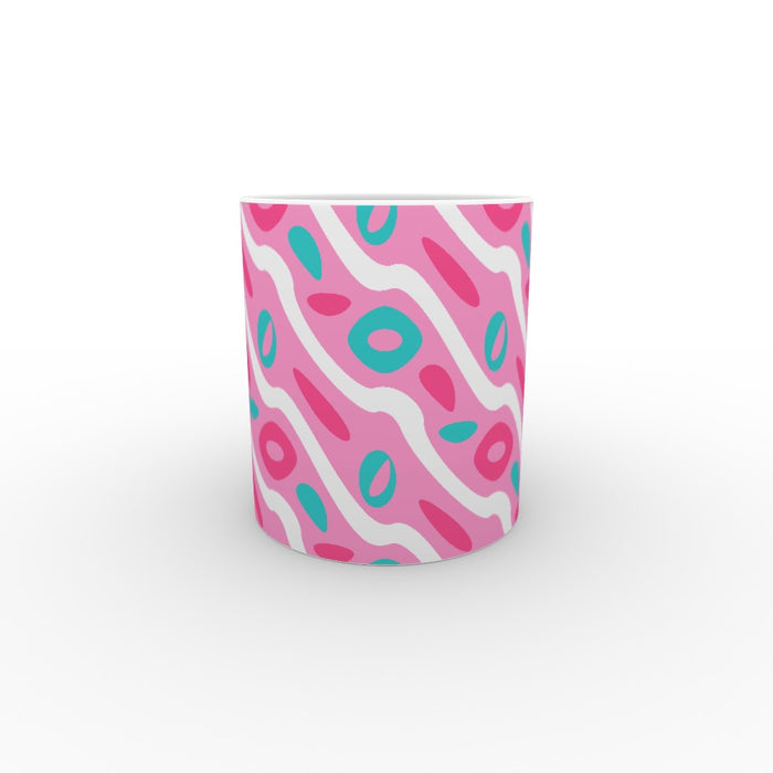 11oz Ceramic Mug - Pattern Pink - printonitshop