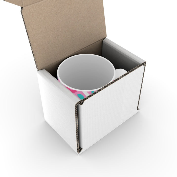 11oz Ceramic Mug - Pattern Pink - printonitshop