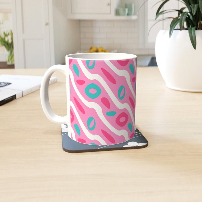 11oz Ceramic Mug - Pattern Pink - printonitshop