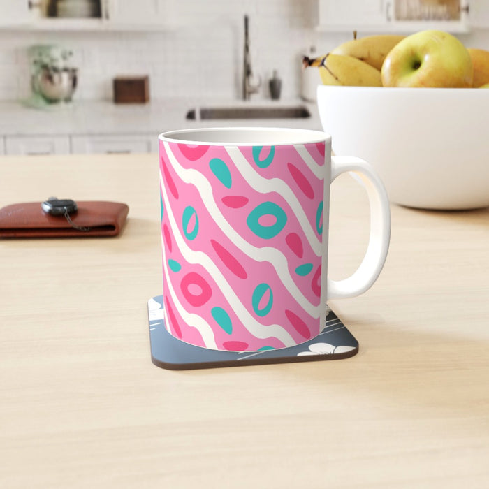 11oz Ceramic Mug - Pattern Pink - printonitshop