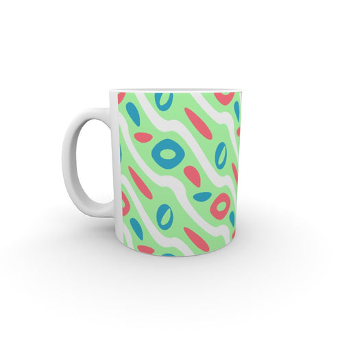 11oz Ceramic Mug - Pattern Green - printonitshop