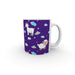 11oz Ceramic Mug - Goat and Sheep on Blue - printonitshop