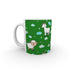 11oz Ceramic Mug - Goat and Sheep on Green - printonitshop