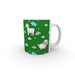 11oz Ceramic Mug - Goat and Sheep on Green - printonitshop