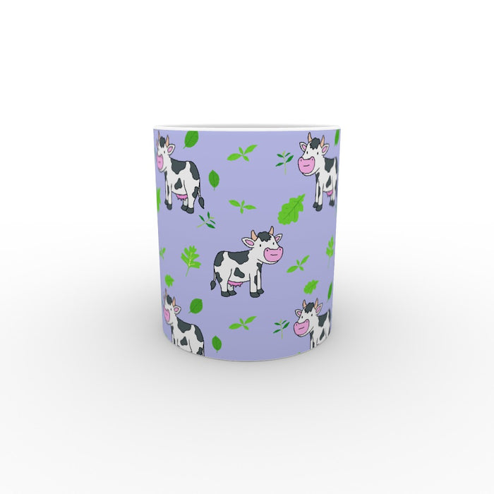 11oz Ceramic Mug - Cow Violet - printonitshop