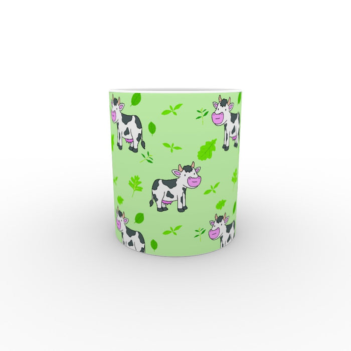 11oz Ceramic Mug - Cow Green - printonitshop