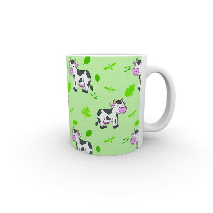 11oz Ceramic Mug - Cow Green - printonitshop