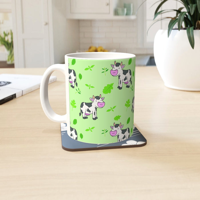 11oz Ceramic Mug - Cow Green - printonitshop