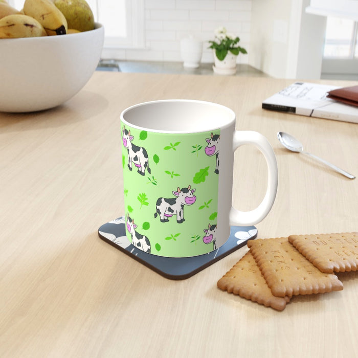 11oz Ceramic Mug - Cow Green - printonitshop